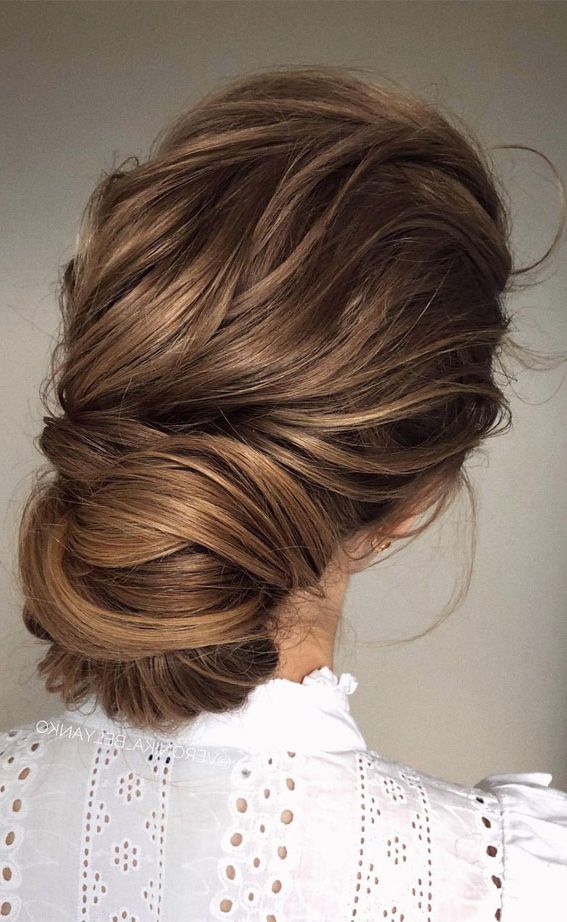 23 Updos For Medium Length : Low Updo For Thick Hair Within Latest Updo For Long Thick Hair (Gallery 13 of 15)