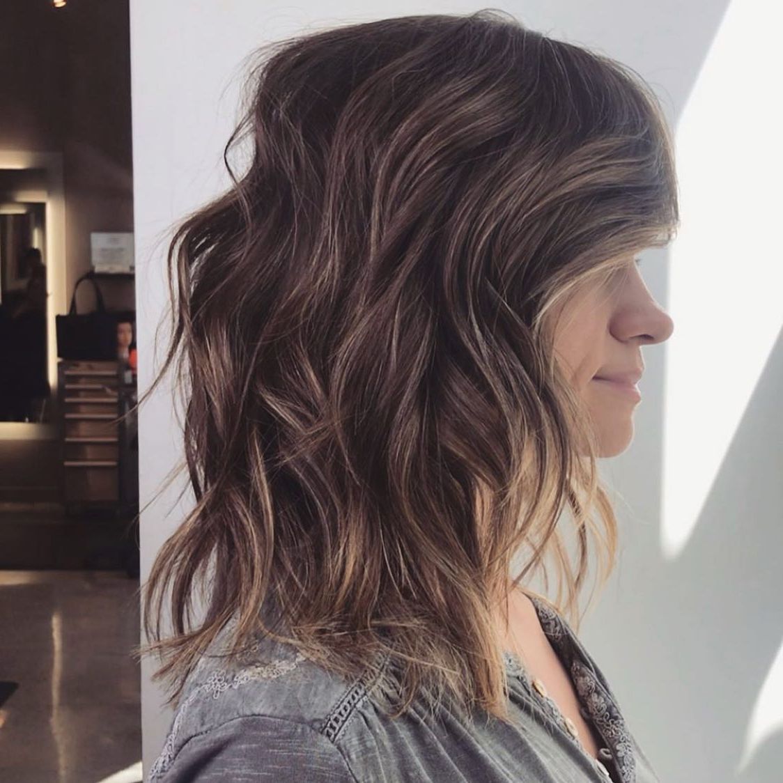 25+ Shoulder Length Haircuts With Layers For Women With Widely Used Below The Shoulders Textured Haircut (Gallery 14 of 20)