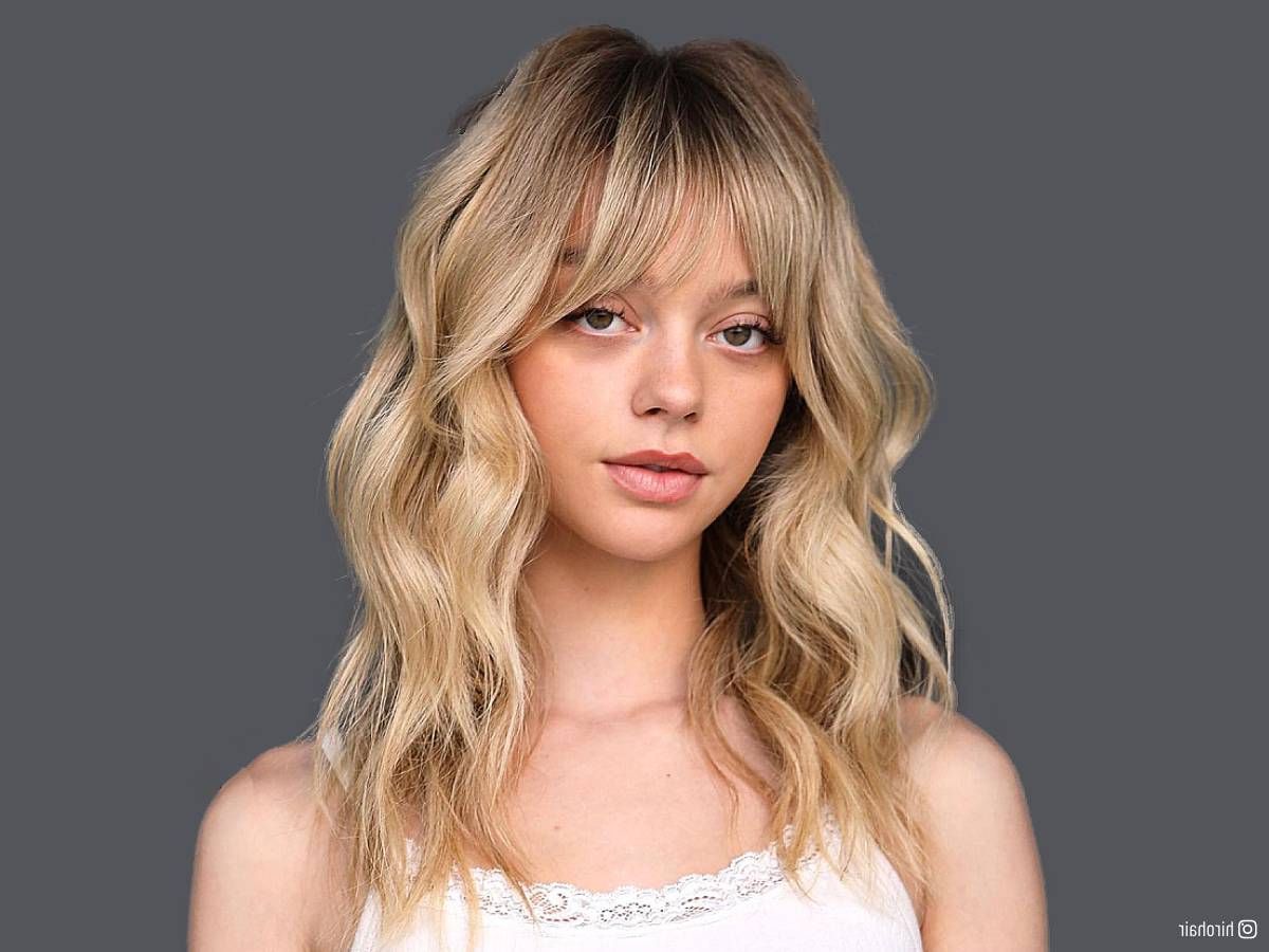 26 Coolest Ways To Get French Bangs If You Want To Try This New Hair Trend For Favorite Charming Piece Y Bangs (View 5 of 15)