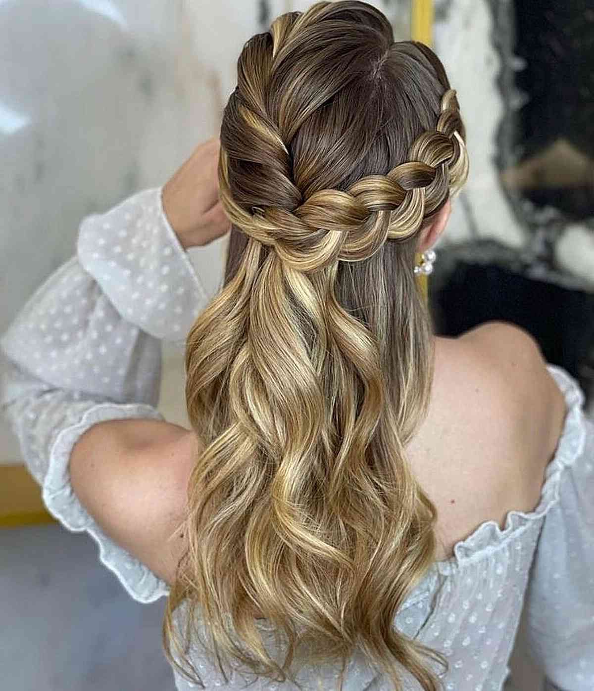 27 Gorgeous Formal Half Updos You'll Fall In Love With With Regard To Well Known Partial Updo For Long Hair (View 5 of 15)