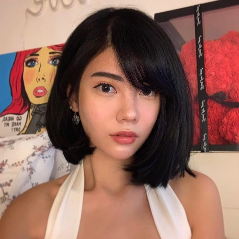 27 Low Maintenance, Asymmetrical Bobs To Copy Throughout Most Current Smooth Long Bob With Asymmetrical Bangs (Gallery 4 of 15)