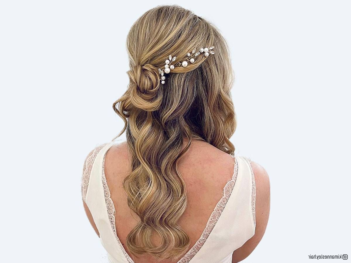 29 Prettiest Half Up Half Down Prom Hairstyles For 2023 With Regard To Favorite Partial Updo For Long Hair (View 15 of 15)