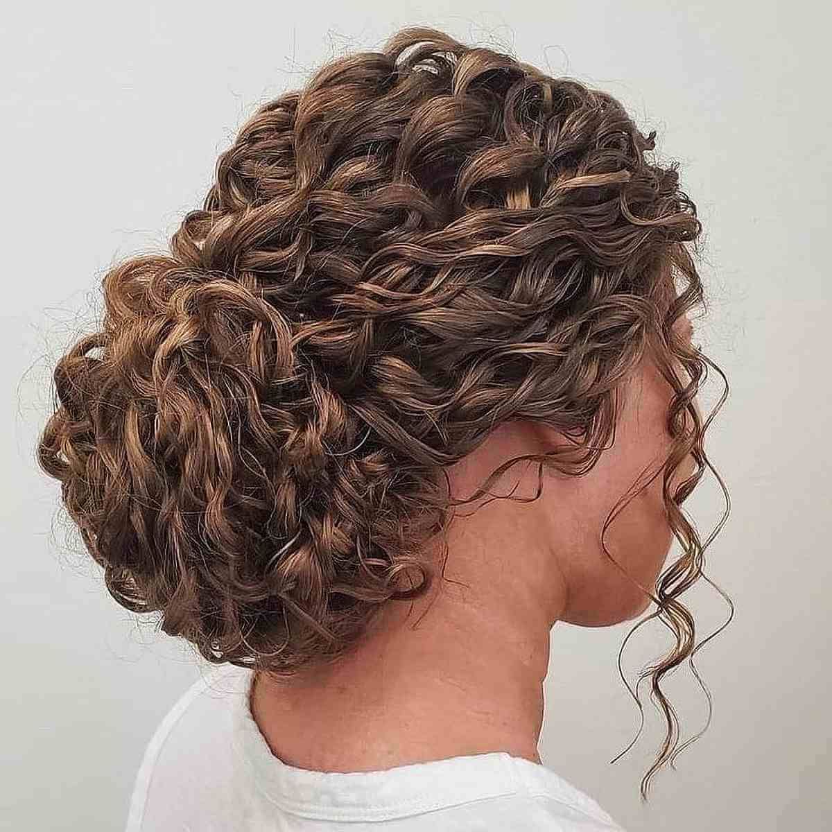 33 Easy & Cute Curly Hair Updos In Trending In 2023 With Latest Updo For Long Curly Hair (View 6 of 15)