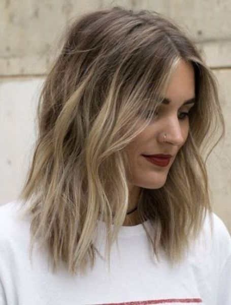 40 Stylish Lob Haircuts & Hairstyles For 2023 – The Trend Spotter In Newest Long Bob With Choppy Ends (View 19 of 20)