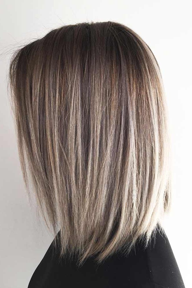 48 Long Bob Haircuts For All Occasions Pertaining To Current Straight Layered Lob (View 5 of 20)