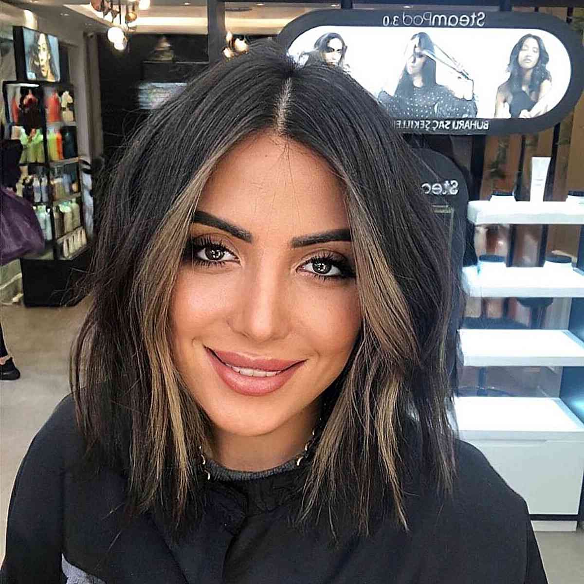 49 Sharpest Straight Lob Haircut Ideas For That Ultra Sleek Look Inside Current Stunning Messy Lob With Money Pieces (Gallery 9 of 20)