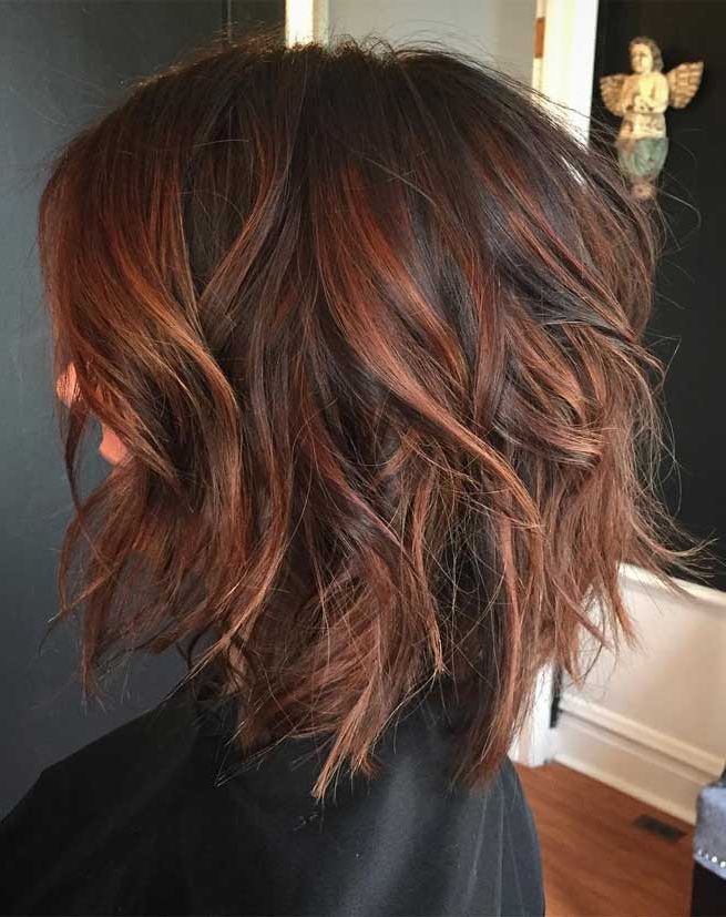 5 Gorgeous Bob & Lob Hairstyles & Hair Colours Throughout Latest Lob Hairstyle With Warm Highlights (Gallery 19 of 20)