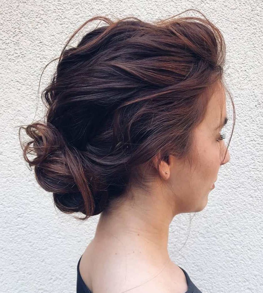 50 Lovely Updo Hairstyles That Are Trendy For 2022 With Regard To Well Known Loose Updo For Long Brown Hair (Gallery 14 of 15)