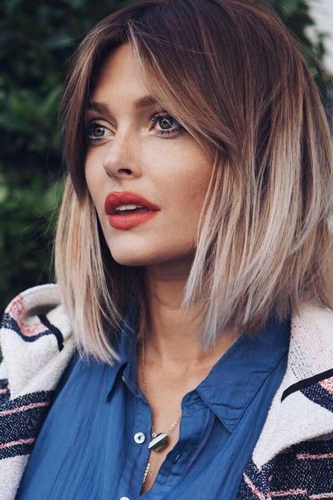 Featured Photo of 20 Best Ideas Medium Bob with Long Parted Bangs