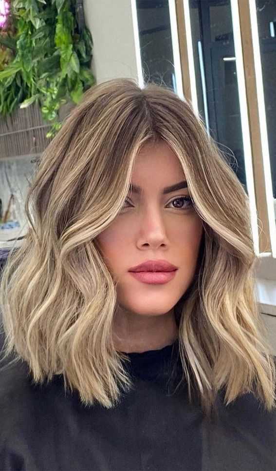 50+ Trendy Hair Colour For Every Women : Dirty Butter Blonde Textured Lob  Haircut Within Trendy Textured Haircut (Gallery 7 of 20)