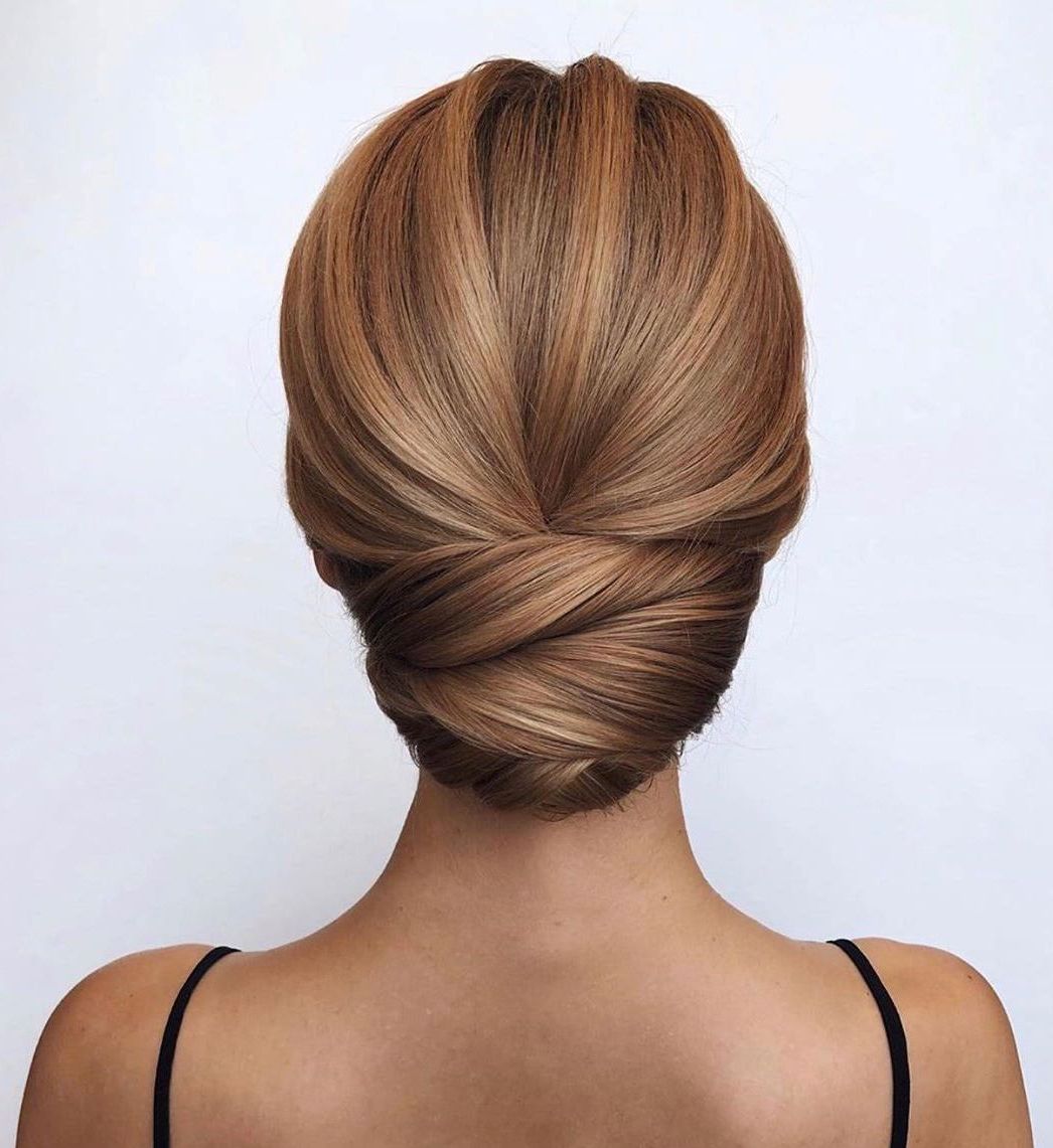 50 Updos For Long Hair To Suit Any Occasion – Hair Adviser Intended For Well Liked Low Bun For Straight Hair (Gallery 10 of 15)