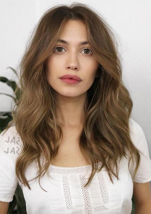 51 Medium Hairstyles & Shoulder Length Haircuts For Women In 2022 Inside Popular Chest Length Wavy Haircut (Gallery 17 of 20)