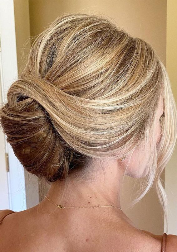 54 Cute Updo Hairstyles That Are Trendy For 2021 : Modern French Twist Inside Most Recently Released French Twist Upstyle For Long Hair (View 5 of 15)