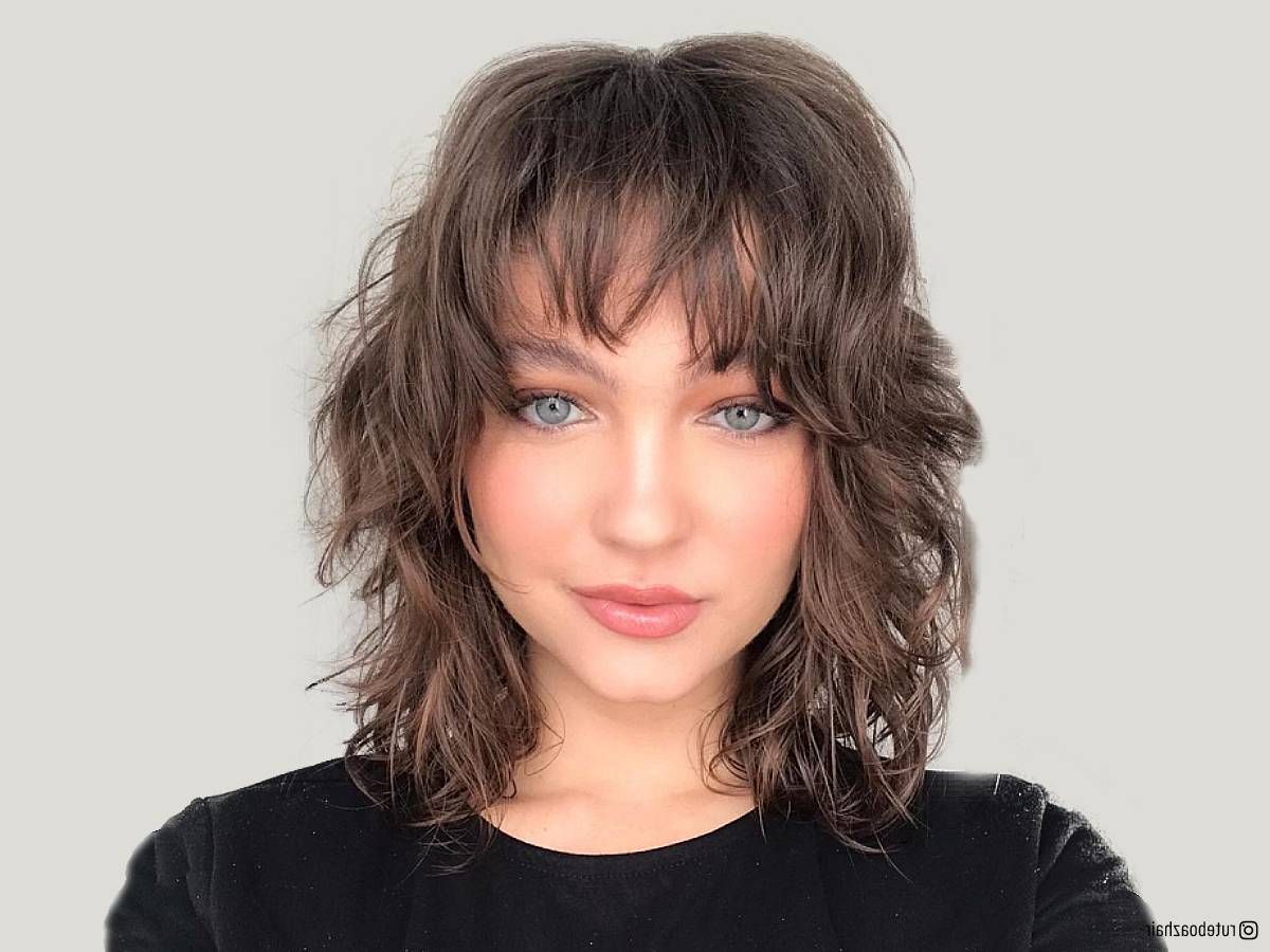 60 Best Layered Hair With Bangs For 2023 Inside Well Known Tousled Shoulder Length Layered Hair With Bangs (View 9 of 15)