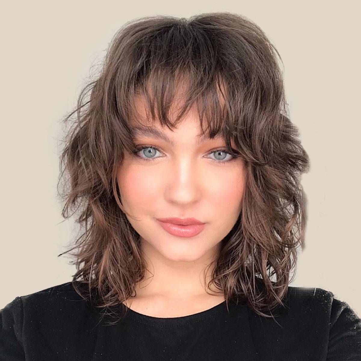 60 Best Layered Hair With Bangs For 2023 Pertaining To Fashionable Dip Dye Medium Layered Hair With Bangs (View 7 of 15)