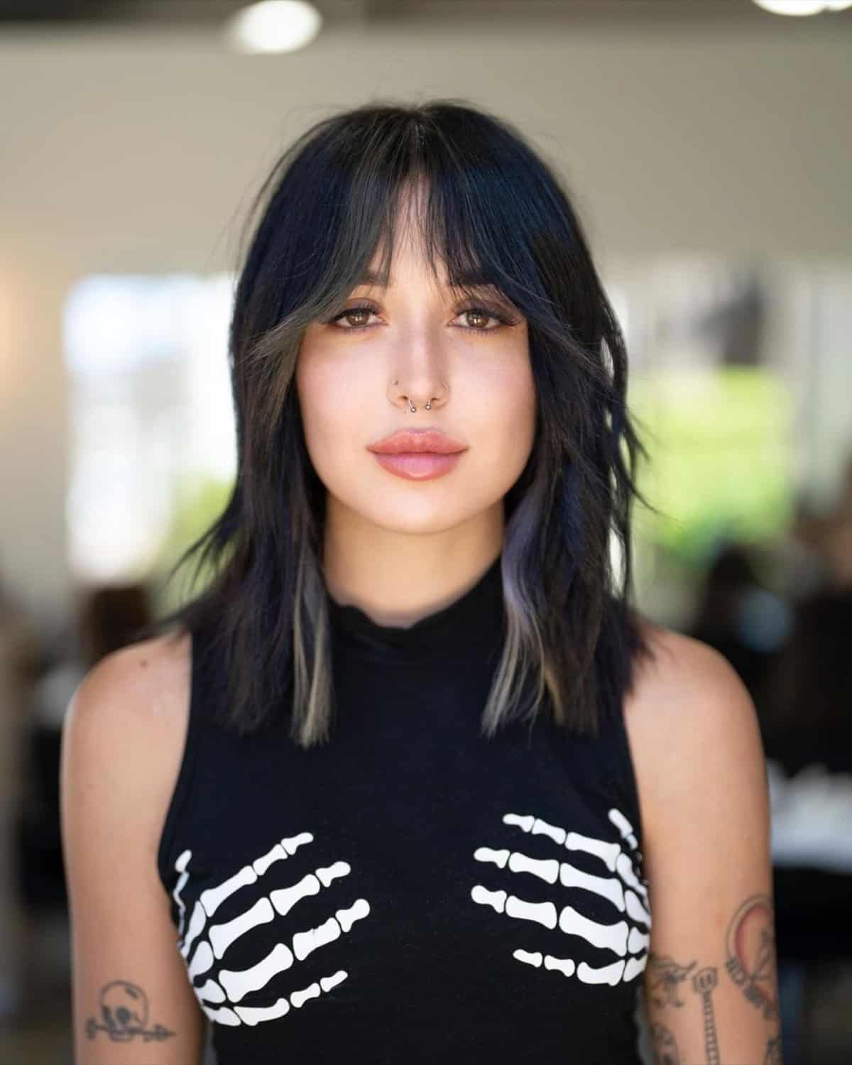 63 Cute Shoulder Length Hair With Bangs For An Instant Makeover Pertaining To 2017 Cropped Bangs On Medium Hair (Gallery 5 of 15)