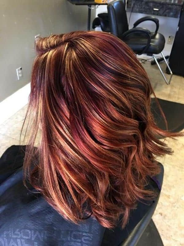 70+ Red Hairstyle With Highlights, Lowlights And Balayage (2023 Update) (View 2 of 15)