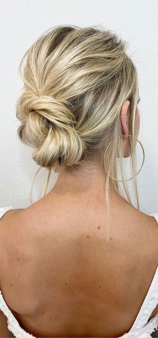75 Trendiest Updo Hairstyles 2021 : Twisted & Knot Bun For Fine Straight  Hair Pertaining To Best And Newest Tight Updo For Long Straight Hair (Gallery 7 of 15)