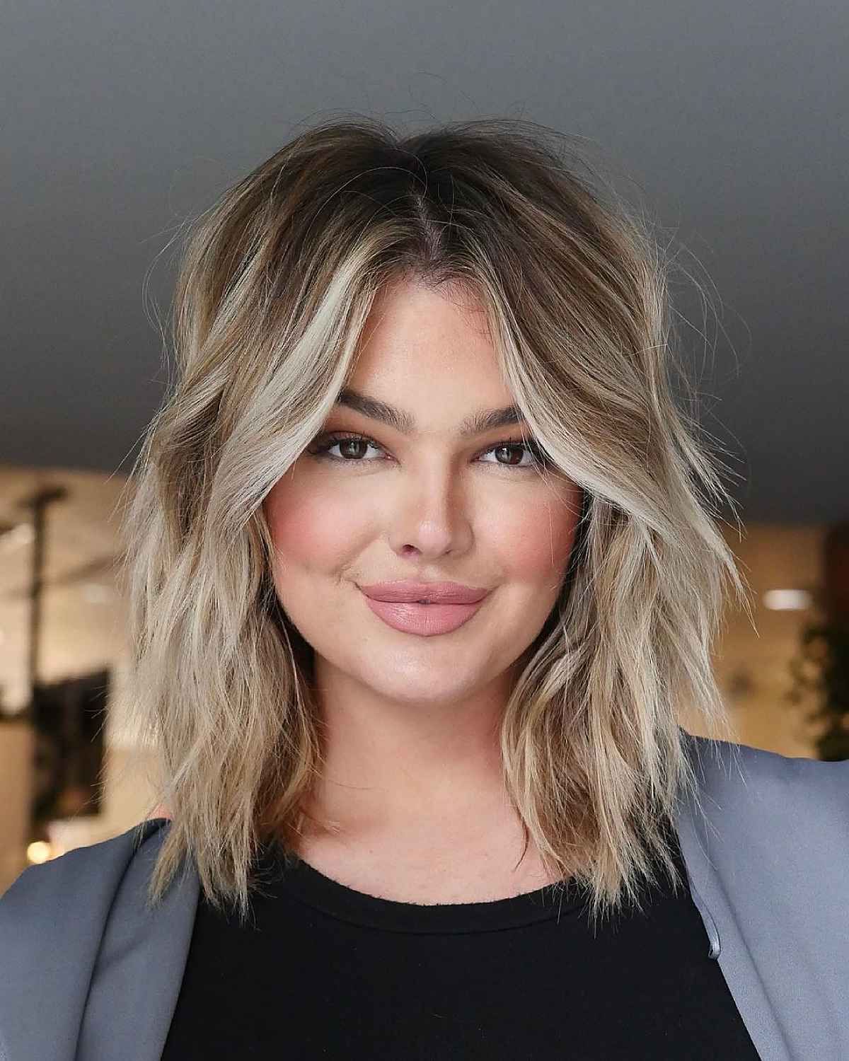 Best And Newest Medium Haircut With Shaggy Layers Within 45 Most Requested Shoulder Length Choppy Haircuts For A Trendy Look (Gallery 20 of 20)