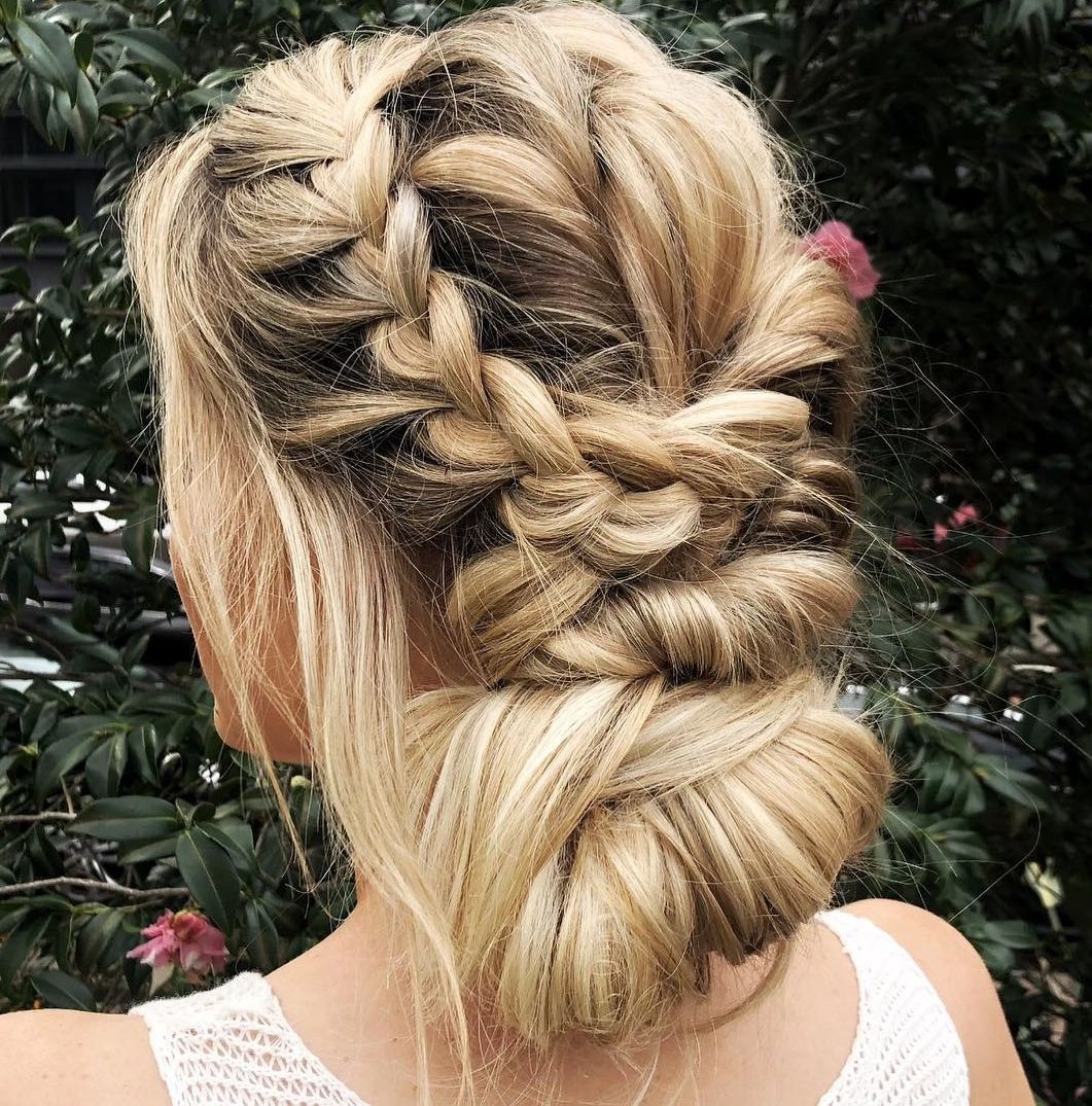 Best And Newest Soft Interlaced Updo Throughout 30 Picture Perfect Updos For Long Hair Everyone Will Adore In 2022 (Gallery 3 of 15)