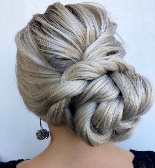 Bun Hairstyles, Easy Bun  Hairstyles, Hair Styles With Newest Soft Interlaced Updo (View 4 of 15)