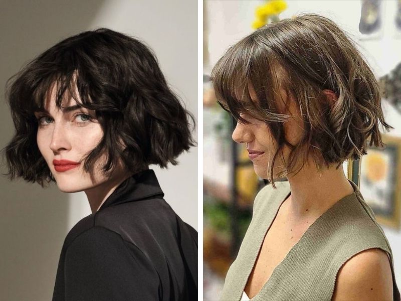 Chic Short Hair: 7 Curly French Bob Haircuts (Gallery 18 of 20)