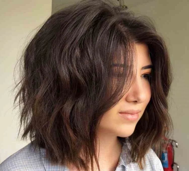 Choppy Bob For Thick Hair: Tips To Make Your Hair Feel Lighter And Amazing  Looks That Will Inspire You! Throughout Well Known Long Bob With Choppy Ends (Gallery 20 of 20)