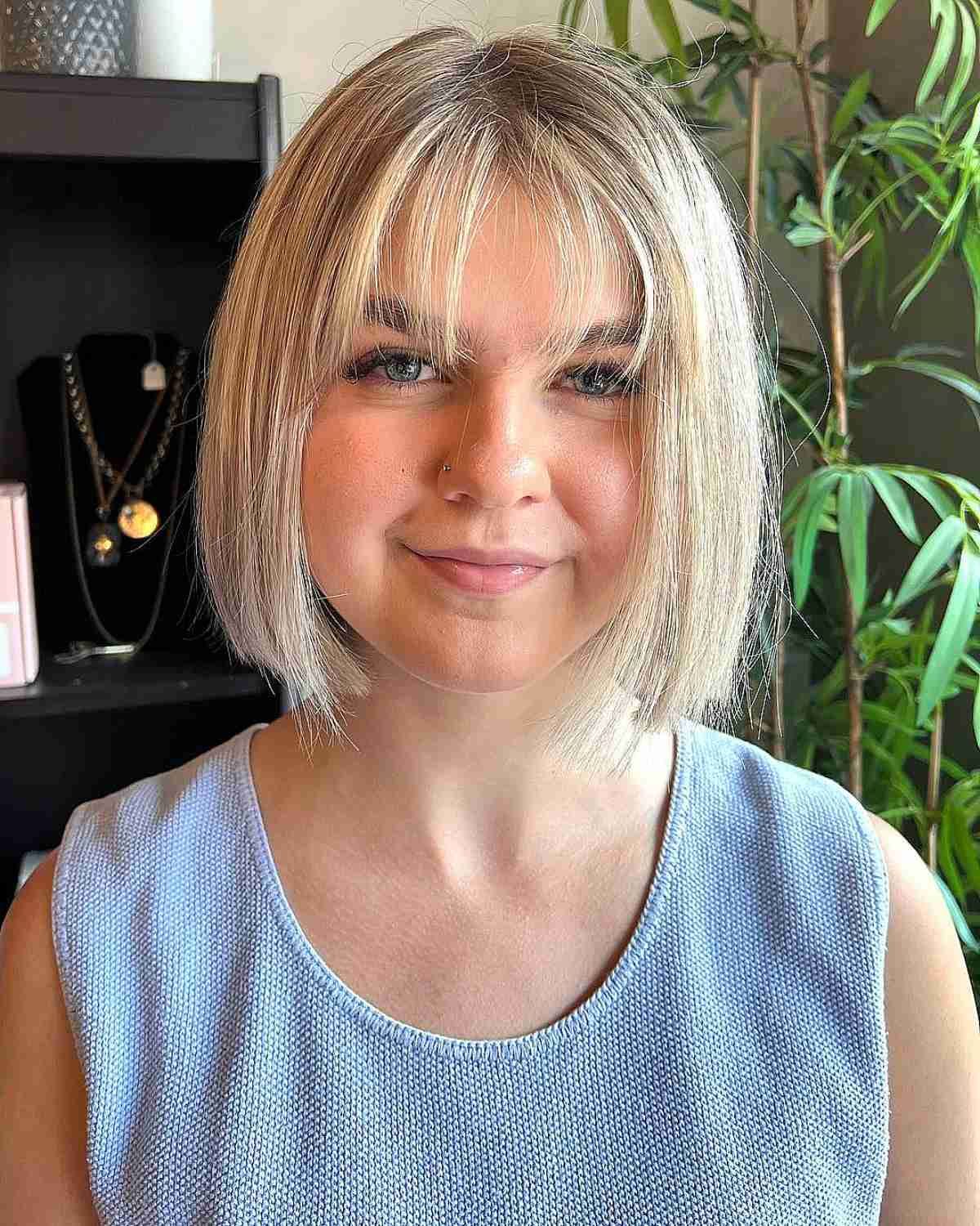 Current Choppy Blonde Hair With See Through Bangs For See Through Bangs Look Gorgeous: 49 Examples That Prove It (Gallery 12 of 15)