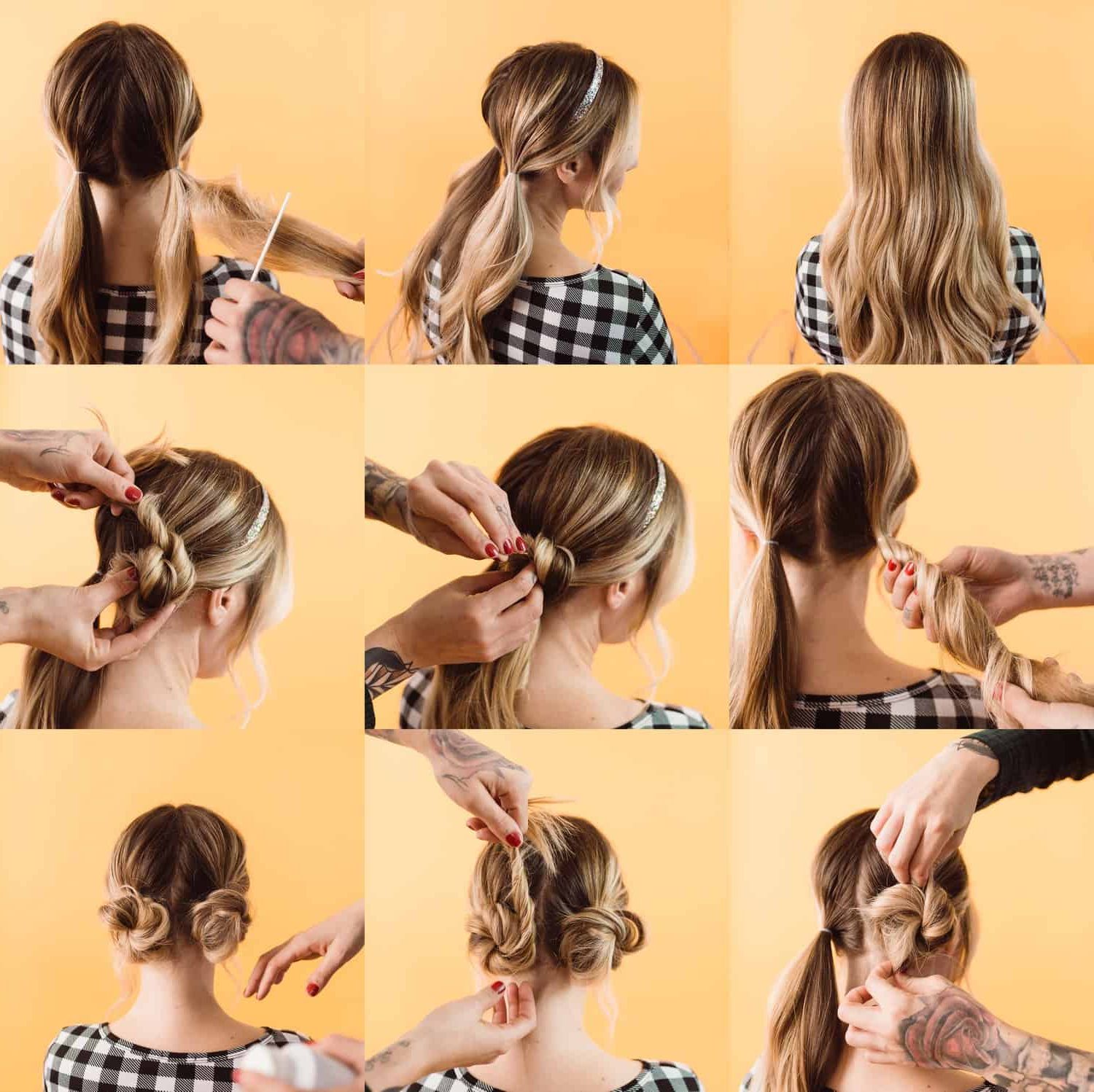 Easy Updo Styles For Medium Or Long Hair – A Beautiful Mess Inside Current Casual Updo For Long Hair (Gallery 5 of 15)