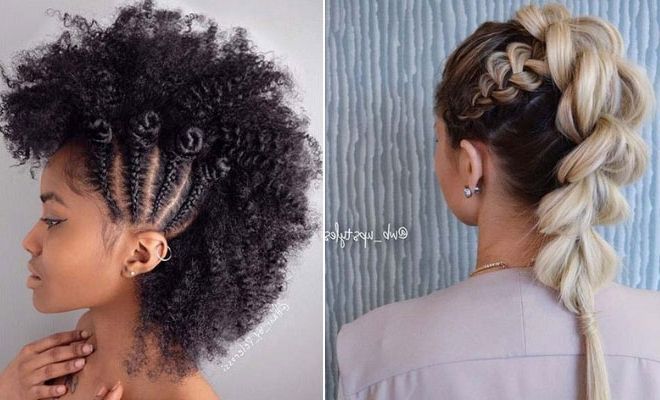 Fashionable Twisted Mohawk Like Ponytail With 23 Mohawk Braid Styles That Will Get You Noticed – Stayglam (View 11 of 15)