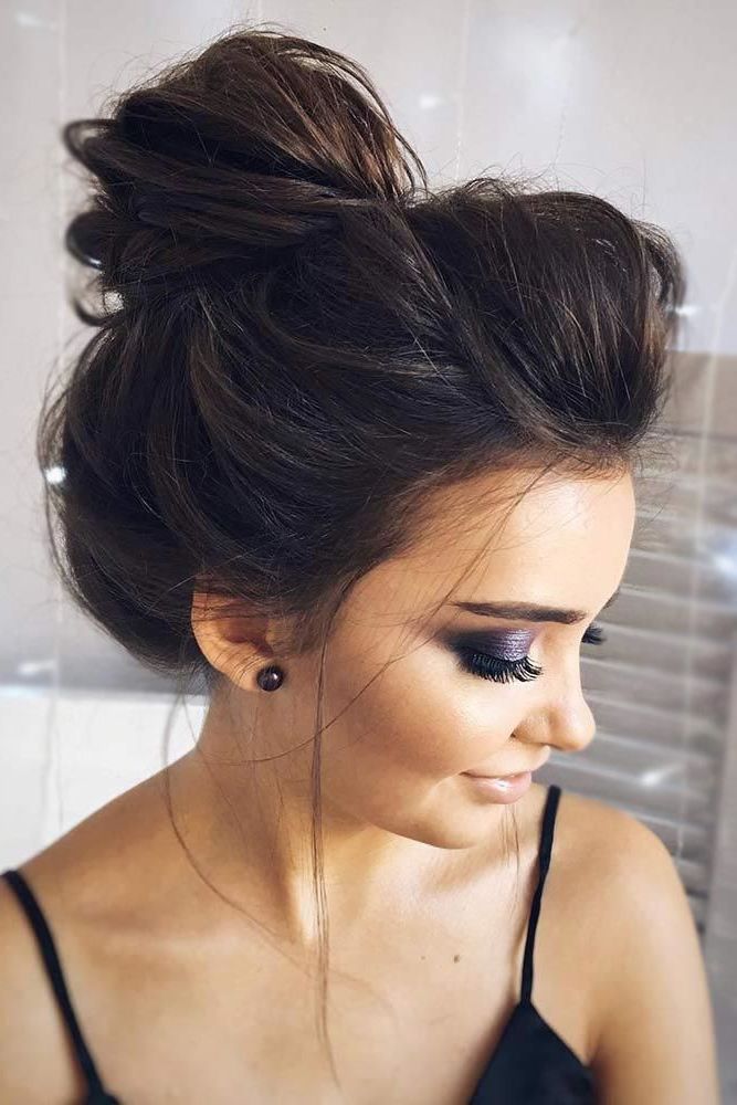 Favorite Loose Updo For Long Brown Hair Regarding 60+ Fun And Easy Updos For Long Hair (Gallery 9 of 15)