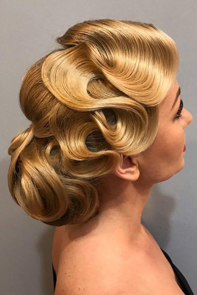Finger Wave Hair, Gatsby Hair, Hair Waves Throughout Widely Used Delicate Waves And Massive Chignon (View 4 of 15)