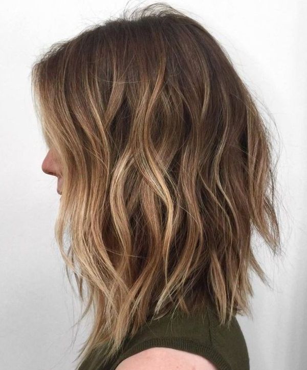 Featured Photo of 15 Best Choppy Lob with Balayage Highlights