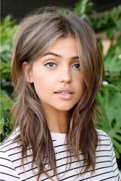 Featured Photo of 15 Best Ideas Light Brown Medium Hair with Bangs