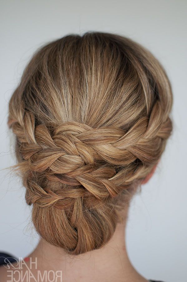 Hairstyle How To: Easy Braided Updo Tutorial – Hair Romance Inside Most Recently Released Braided Updo For Long Hair (Gallery 8 of 15)