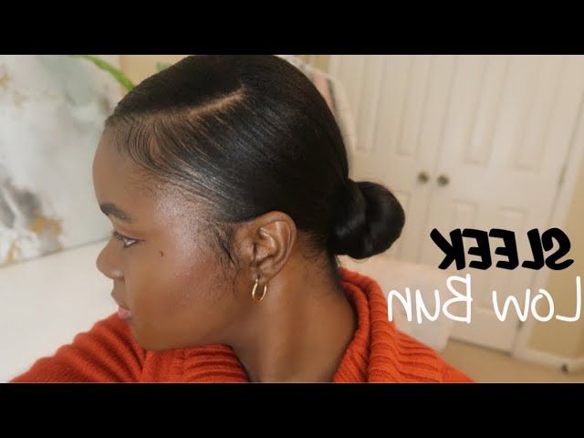 How I Do My Sleek Low Bun – Youtube With Well Known Relaxed Long Hair Bun (View 14 of 15)