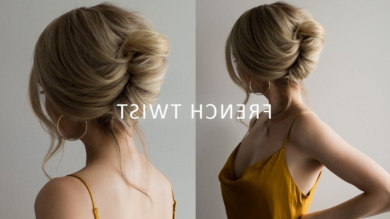 How To: French Roll Updo Hairstyle ✨ Perfect For Prom, Weddings, Work –  Youtube Pertaining To Famous Twisted Banana Roll (Gallery 283 of 292)