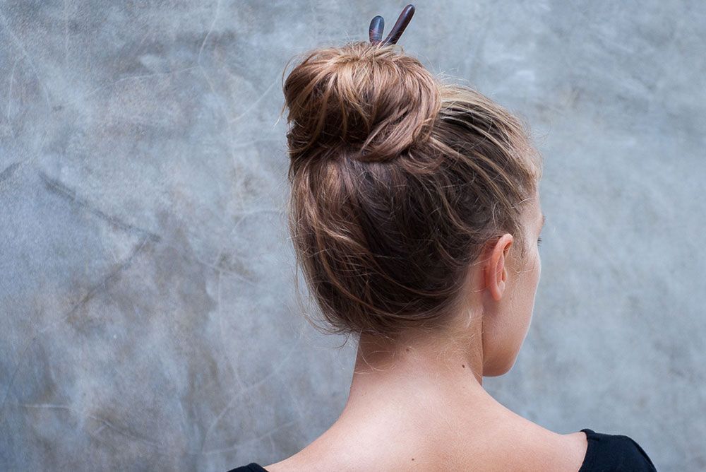 How To Use A Hair Stick? Hair Sticks & Hair Forks Tutorial For Current Bun Updo With Accessories For Thick Hair (Gallery 7 of 15)