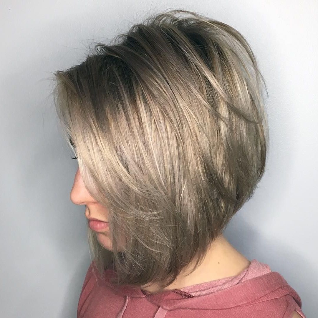Inverted  Bob Haircuts, Choppy Bob Hairstyles, Layered Bob Hairstyles Regarding Recent Two Tier Inverted Bob (View 6 of 20)