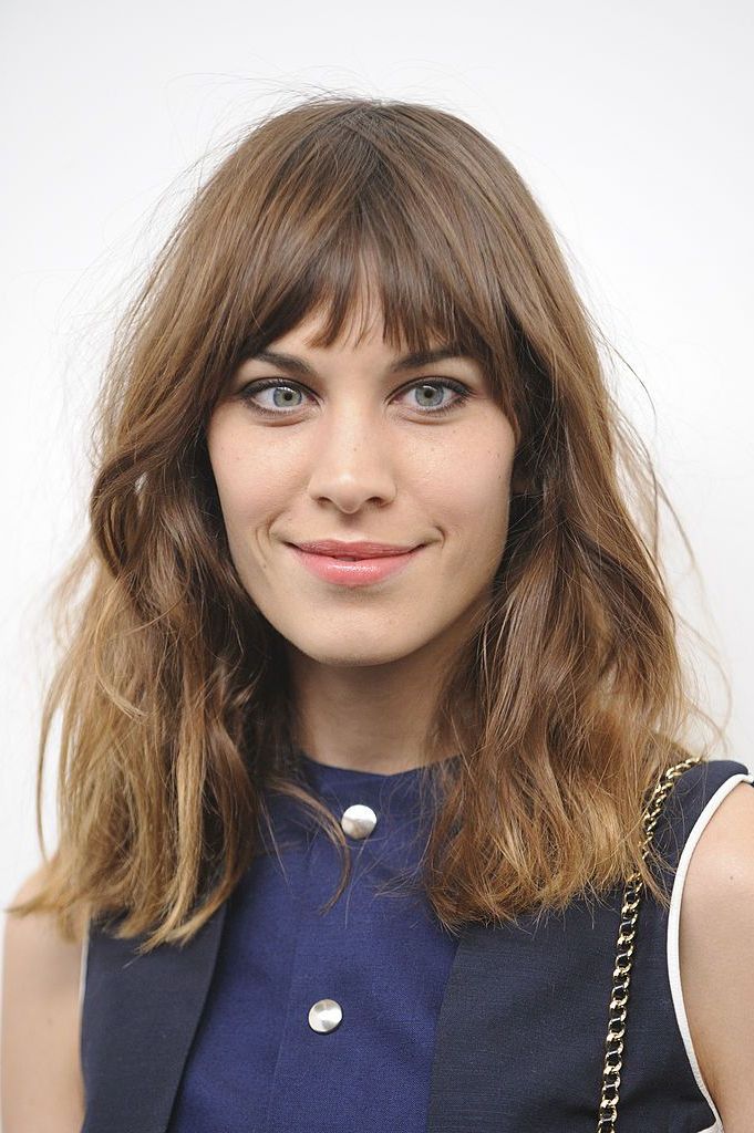 Latest Edgy Blunt Bangs For Shoulder Length Waves Inside 45 Celebrities Who Got Bangs And Convinced Us To Do The Same (View 10 of 15)