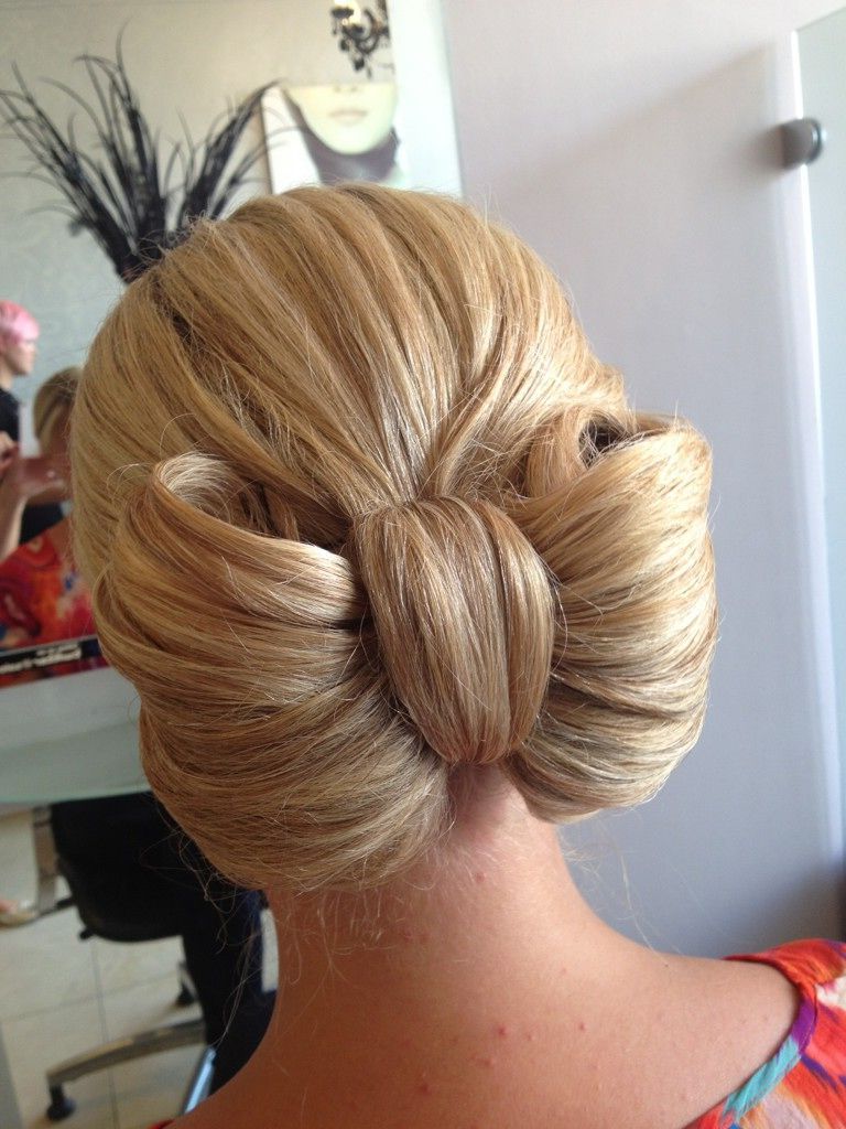 Medium Hair Braids, Hairdo Wedding, Beautiful Hair Intended For Popular Classic Updo With A Bow (View 2 of 15)