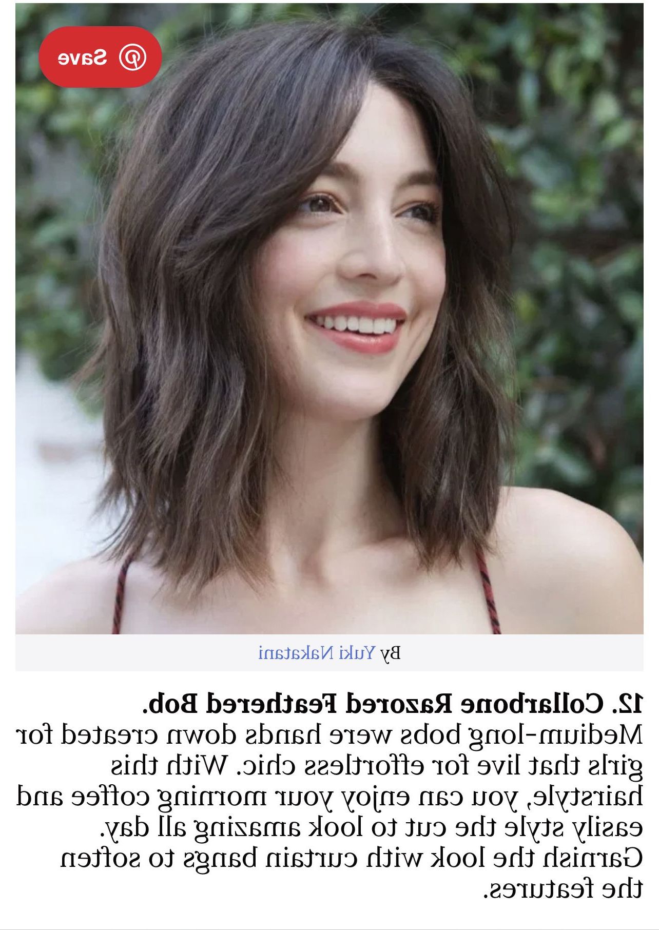 Mid Length Hair, Feathered  Bob, Effortless Chic (Gallery 2 of 20)