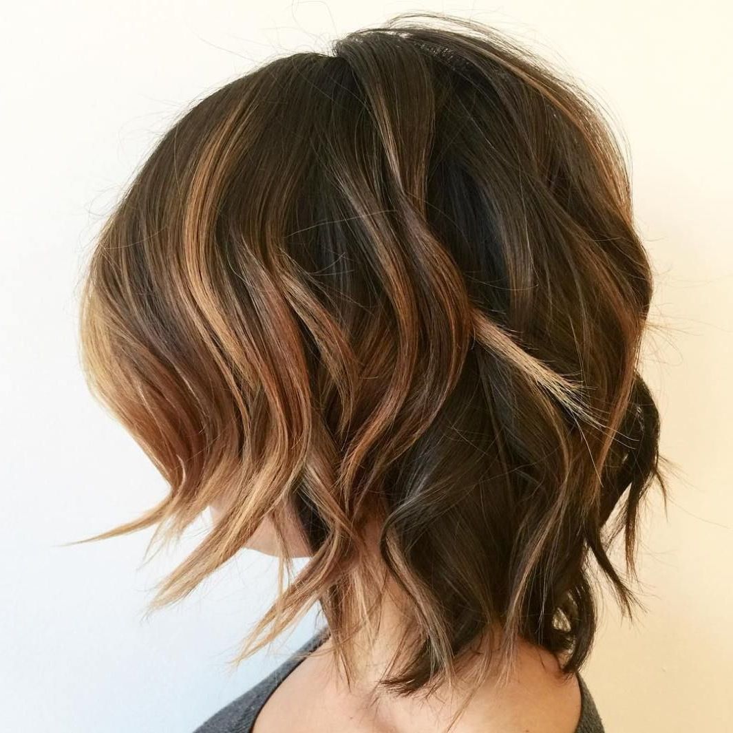 Modern Shag Haircut, Brown Hair Colors, Balayage  Hair Intended For 2019 Messy Shag With Balayage (Gallery 18 of 20)