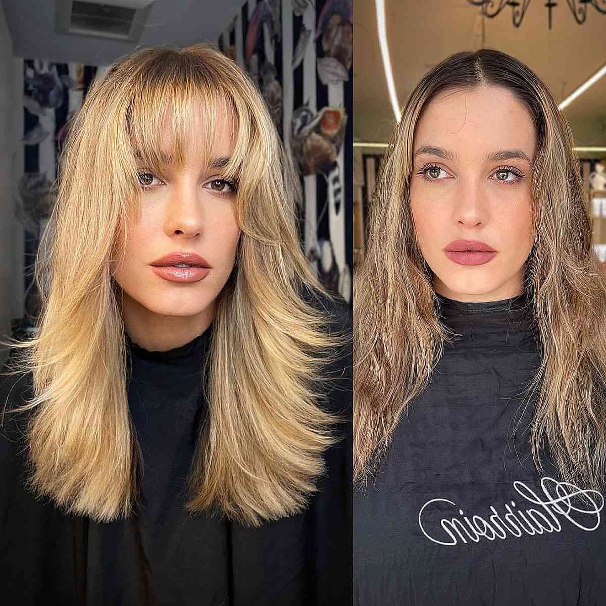 Most Current Choppy Blonde Hair With See Through Bangs Pertaining To See Through Bangs Look Gorgeous: 49 Examples That Prove It (Gallery 10 of 15)