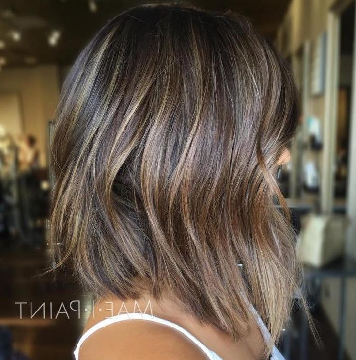 Most Popular Choppy Lob With Balayage Highlights In 60 Inspiring Long Bob Hairstyles And Long Bob Haircuts For 2023 (Gallery 2 of 15)