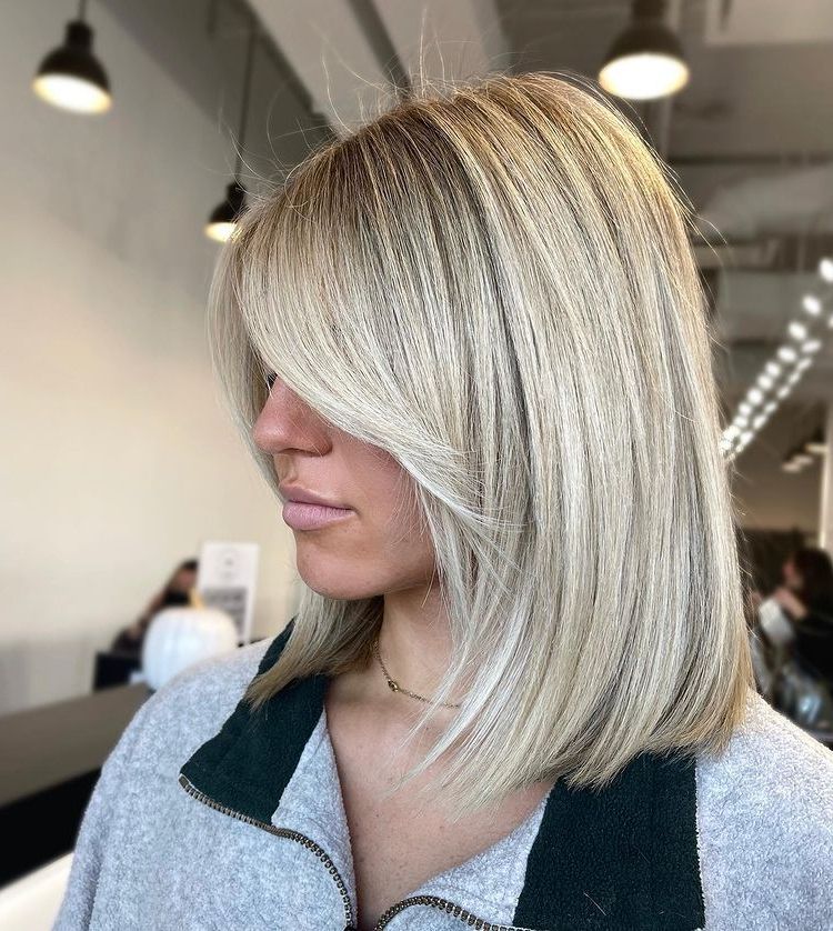 Most Popular Lob With Face Framing Bangs Intended For Face Framing Haircuts That Flatter Any Face Shape (Gallery 17 of 20)