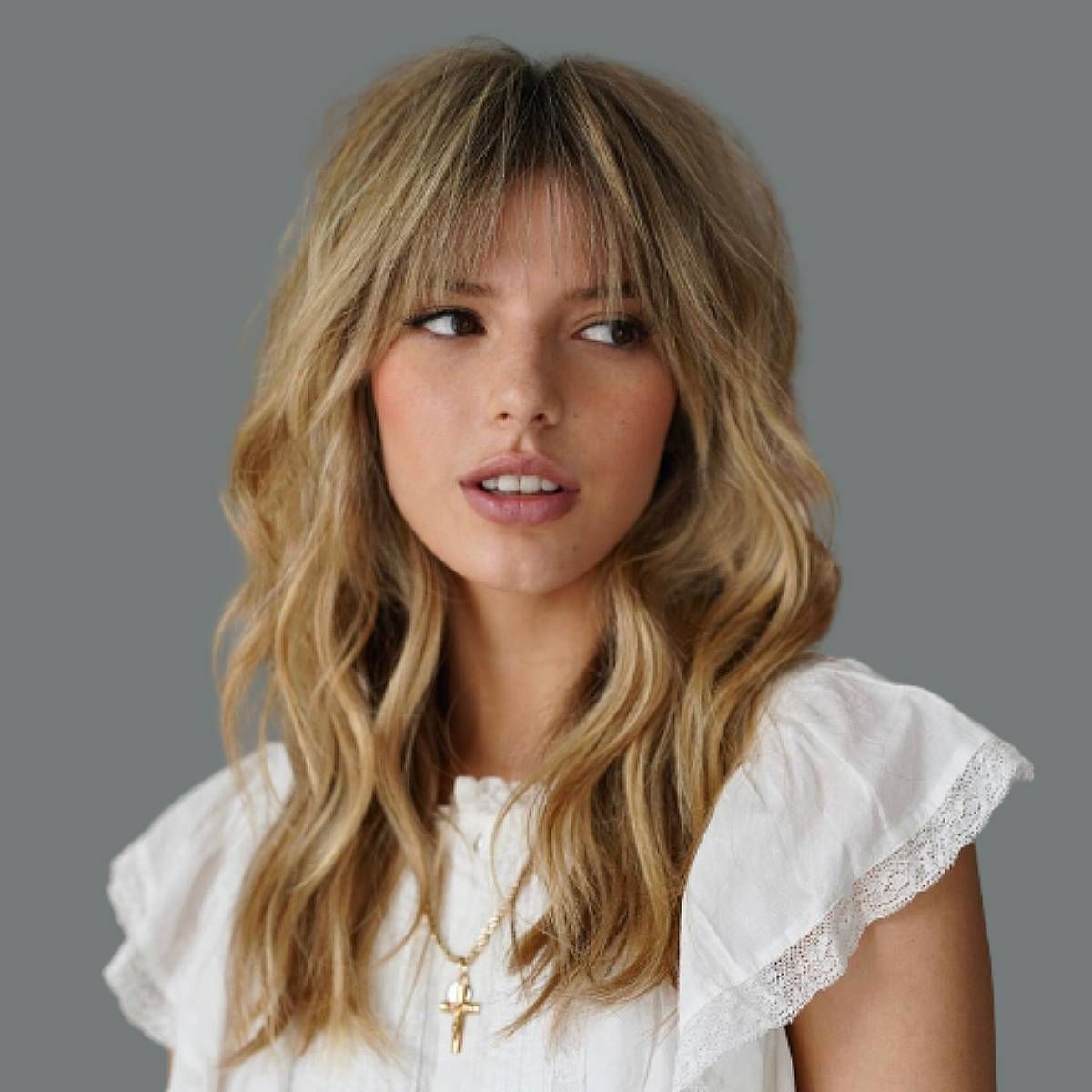 Most Recent Dense Fringe Plus Messy Waves Pertaining To See Through Bangs Look Gorgeous: 49 Examples That Prove It (View 5 of 15)