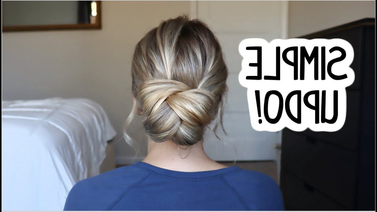 Newest Easy Evening Upstyle In Easy Updo Hack You Need To Try! Medium & Long Hairstyles – Youtube (Gallery 9 of 15)