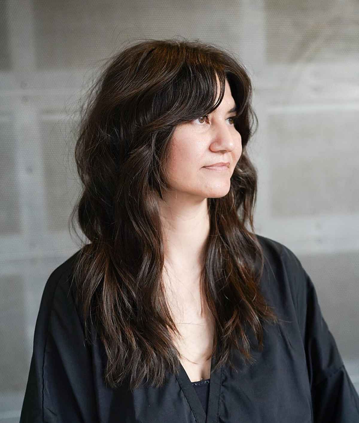Pairing Curtain Bangs With Wavy Hair? 22 Best Ways To Do It In Well Known Wavy Cut With Curtain Bangs (Gallery 13 of 20)
