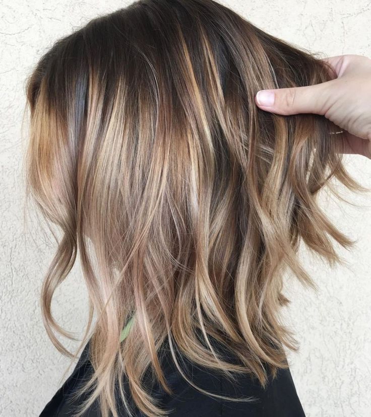 Pin On Hair! With Regard To Best And Newest Choppy Lob With Balayage Highlights (Gallery 4 of 15)
